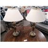 Image 1 : 2 x Brass-Coloured Lamps (24"H)