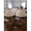 Image 1 : 3 x Brass-Coloured Lamps (24"H)