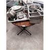 Image 2 : Round Wooden Table with Assortment of Madison's Grill Kitchen/Tableware