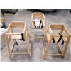 Image 1 : 3 x Wooden High Chairs