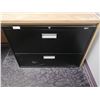 Image 1 : Staples 2-Drawer Filing Cabinet (36"W x 18"D x 26.5"H)