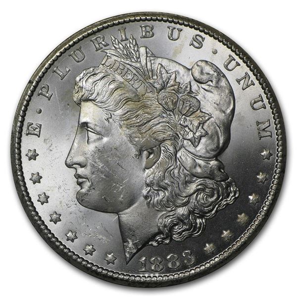 1883-CC MORGAN DOLLAR CHOICE BU BLAST WHITE KEY DATE