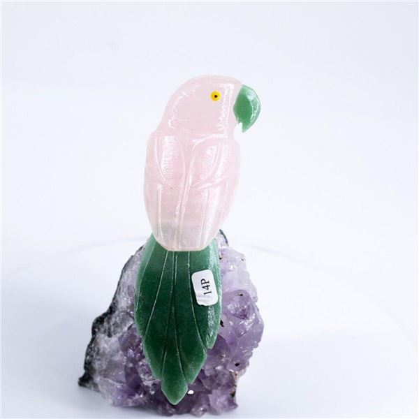 Natural Stone Handcarved Quartz Bird