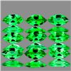 Image 1 : Natural Chrome Green Tsavorite Garnet 9 Pcs - VVS