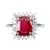 Image 1 : Natural Pigeon Blood Red Ruby Ring