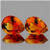 Image 1 : Natural AAA Madeira Orange Citrine Pair 10x7 MM - FL
