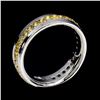 Image 1 : Natural Yellow Sapphire Eternity Ring