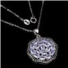 Image 1 : Natural Unheated  Tanzanite Sapphire Necklace