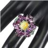 Image 3 : natural Ehiopian  Opal  Rhodolite Ring