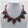 Image 1 : Tibet Natural Stone Tribal Queen Royal Necklace