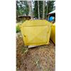 Image 1 : YELLOW STEEL BIN W/DOOR (OLD TELUS PHONEBOOK RECYCLING BIN)