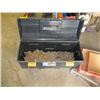 Image 1 : BLACK PLASTIC TOOLBOX W/CHAINS & HOOKS