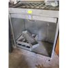 Image 1 : ALUMINUM TOOL CABINET W/DIVIDER TYPE TOP & ACCESS. TRAYS IN BOTTOM