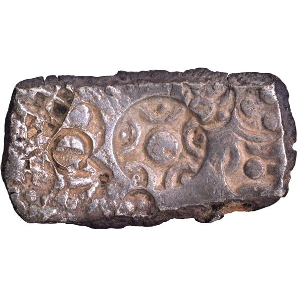 Rare Punch Marked Silver Five Shana Coin of Shakya Janapada.
