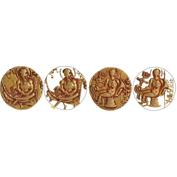 Samudragupta Gold Dinar Coin of Lyrist type of Guptas.