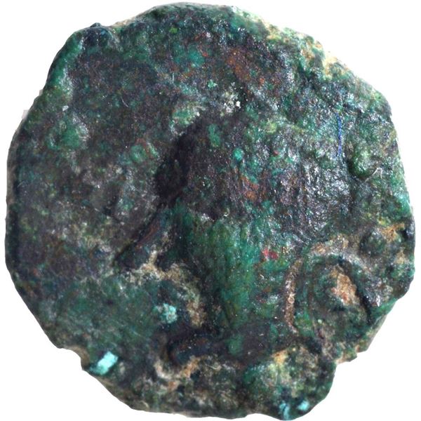 Chandragupta II Copper Coin of Guptas of Bust type.