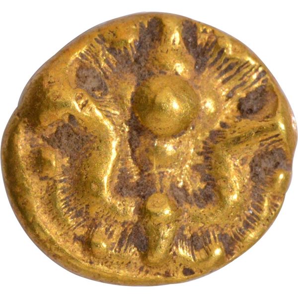 Very Rare Gold Quarter Pagoda Coin of Silaharas of Karad.