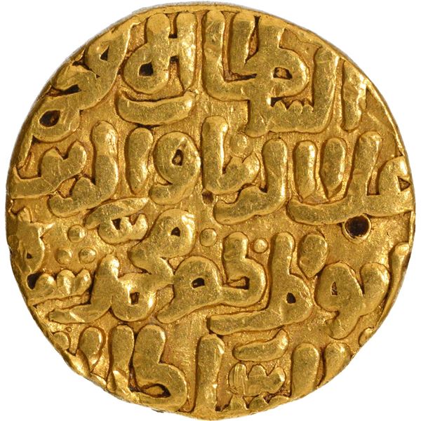 Delhi Sultanate, Khilji Dynasty, Ala ud-din Muhammad Khilji Gold Tanka Coin with AH 71x