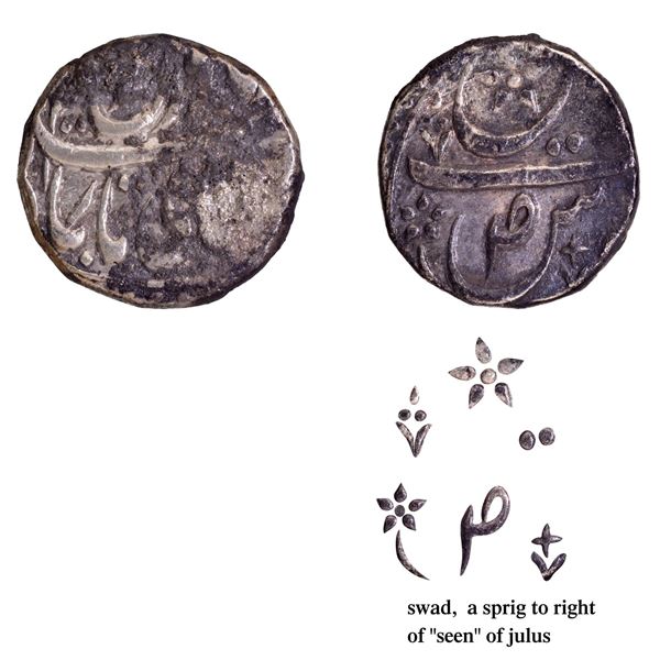 CIS-Jind Gajpat Singh Sahrind Mint Silver Rupee Coin.