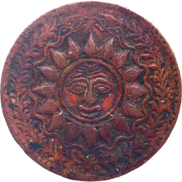 Copper Quarter Anna Coin of Madho Rao of Gwalior State.