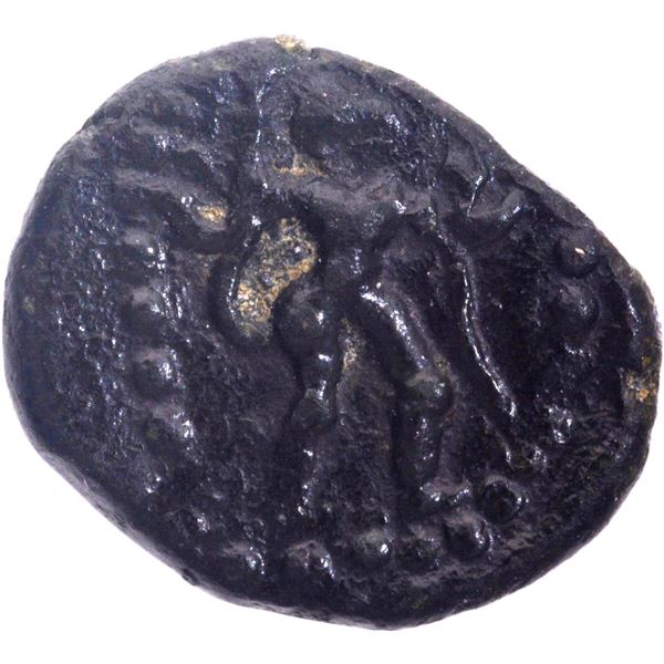 Unlisted Contemporary Local Issue Copper Cash Coin Hanuman Type of Madras Presidency.