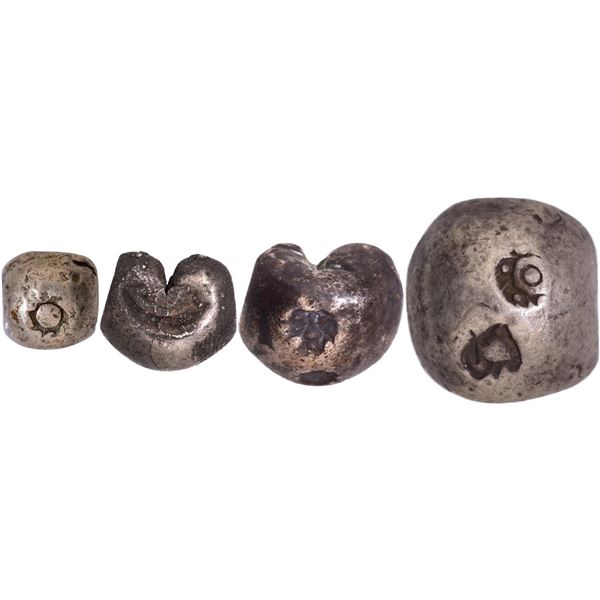 Set of Silver Bullet Money of Thailand.