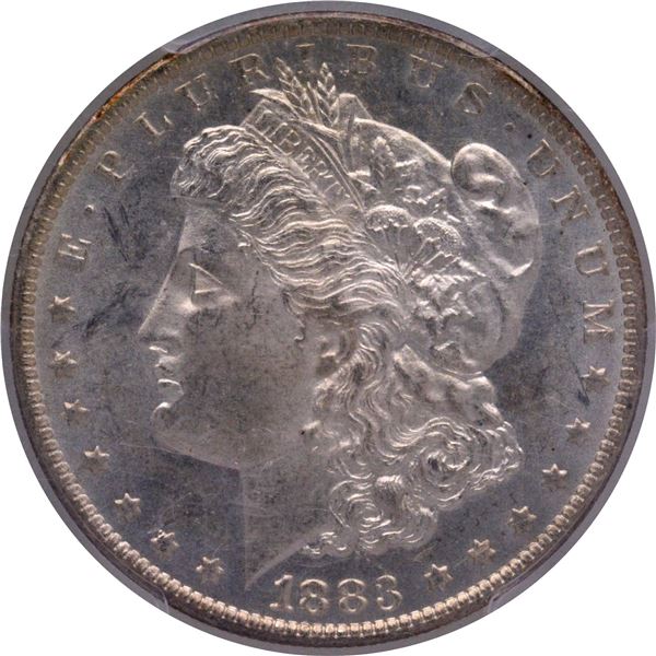 Silver Morgan Dollar Coin of USA of 1883.
