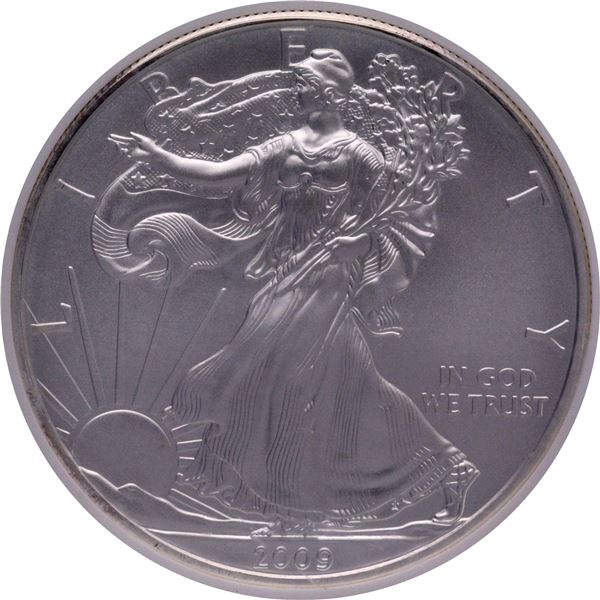 NGC Graded MS 69 Silver Eagle One Dollar Coin of USA of 2009.