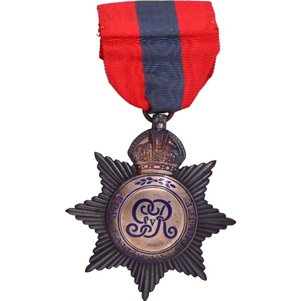 Star Silver Imperial Service Medal of King George V.
