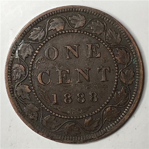 Canadian Large Cent 1888 EF