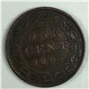 Image 1 : Canadian Large Cent 1893 EF +