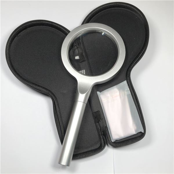 LED Magnifier with Case 5X-10X