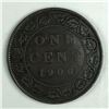 Image 1 : Canadian Large Cent 1900 NO-H Semi Key Date VF