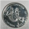 Image 1 : 1983 Queen Elizabeth II Canadian Silver Dollar UNC