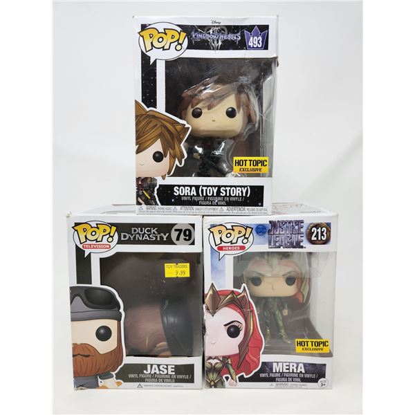 3 Funko Pops
