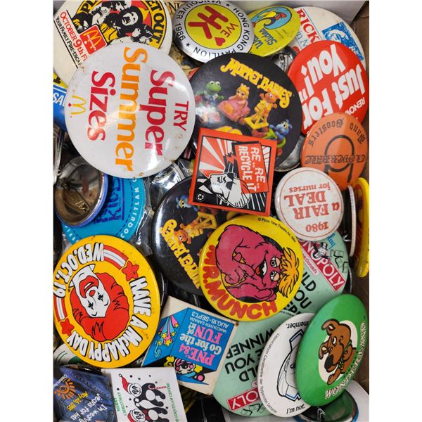 Box Lot of Vintage Pins