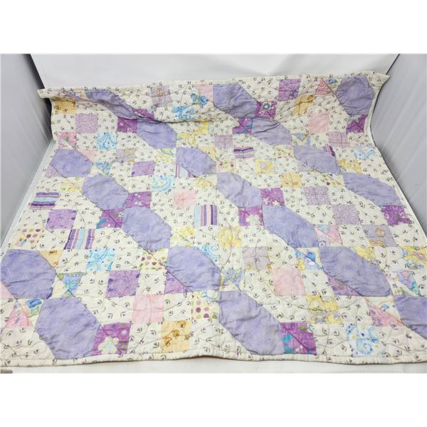 Vintage Handmade Baby Quilt