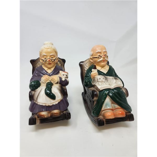 Pair of Vintage Ceramic Banks