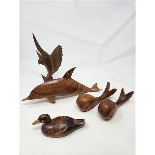 Wooden Hand Carved Marine Lot
