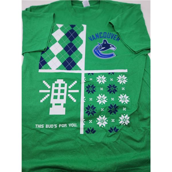 Canucks Jerzees XL Budweiser T-shirt