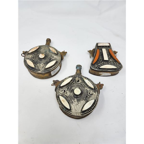Vintage Brass Ornamental Pieces From Morocco