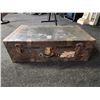 Image 1 : Antique Metal Small Steamer Trunk