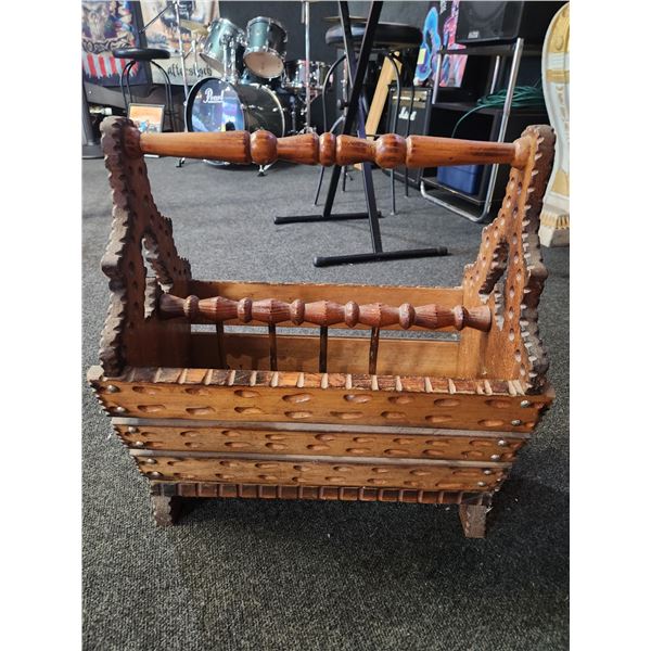 Solid Wood Decorative Magazine Rack