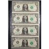 Image 4 : Uncut Uncirculated Sheet of 4x2003A $1 Bills in Folder w/ George Washington Portrait Grades Brillian