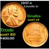 Image 1 : 1937-s Lincoln Cent 1c Grades GEM++ Unc RD