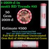 Image 1 : Shotgun Lincoln 1c roll, 2009-d 50 pcs String & Son Wrapper.