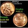 Image 1 : 1944-p Lincoln Cent 1c Grades GEM+ Unc RD