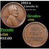Image 1 : 1911-s Lincoln Cent 1c Grades vf, very fine