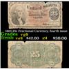 Image 1 : 1863 25c Fractional Currency, fourth issue Grades vg, very good