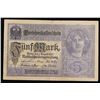 Image 2 : 1917 Imperial Germany 5 Mark Note P: 56A Grades vf++